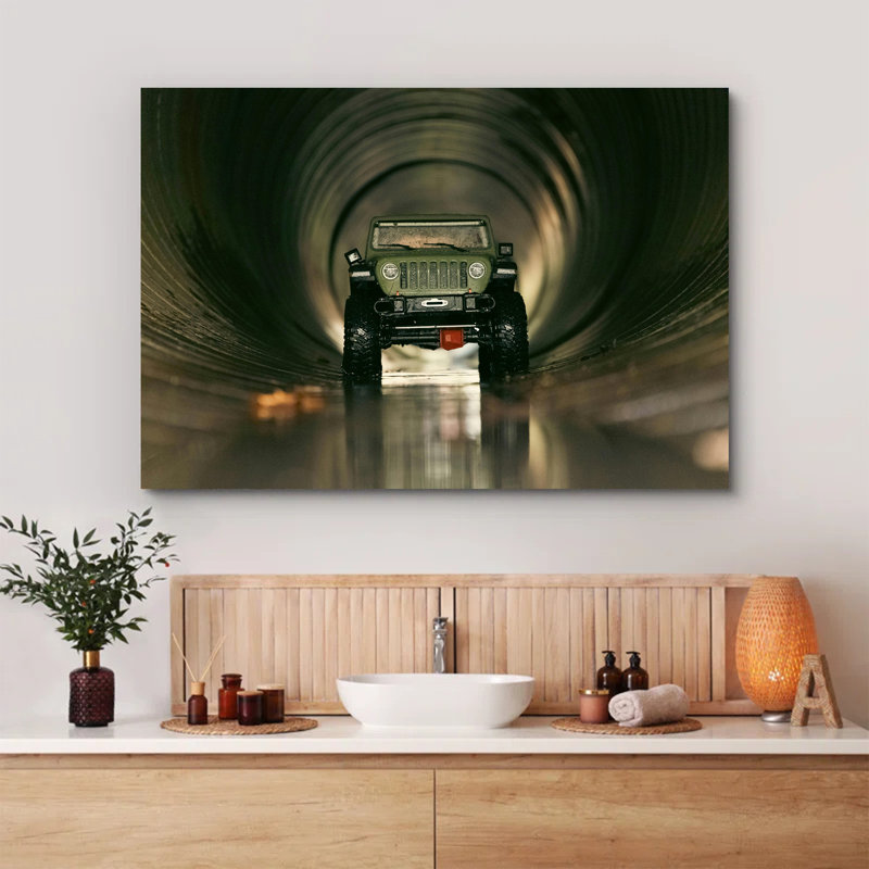 Adventure Vehicle in Tunnel for Explorers' Spaces, 8" H x 12" W