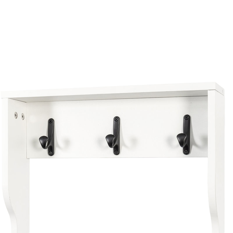 Portemanteau et table de chevet 2-en-1