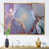 Toile avec cadre flottant or