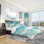 Coastal watercolors II - Ensemble de housse de couette transitionnel - Microfibre de polyester