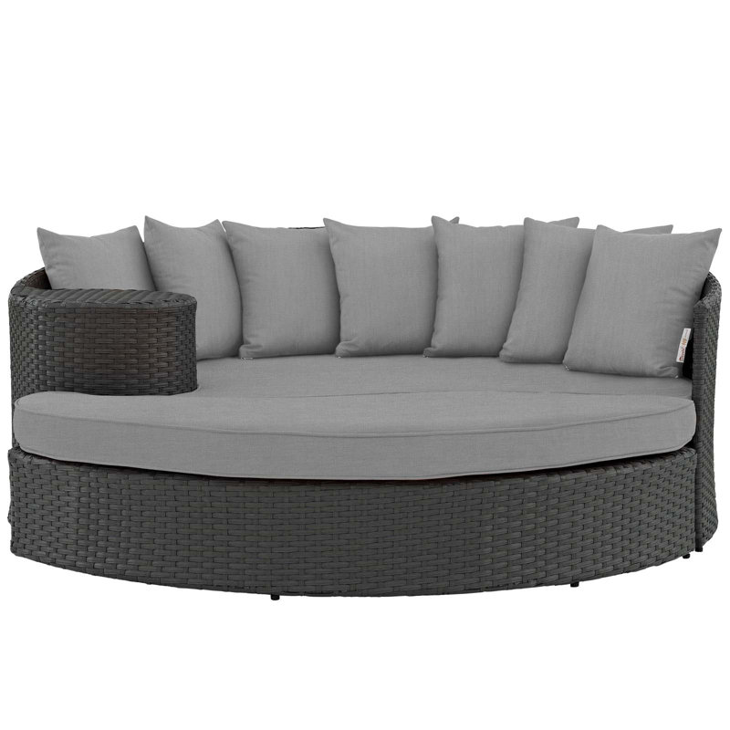 Lit de jour d'extérieur Modway, Velours gris performance