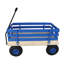 Chariot de chariot en bois avec poignée pliante, chariot utilitaire tout-terrain robuste pour l'extérieur, le jardin, le camping et la plage - chariot utilitaire à tirer classique-128387297