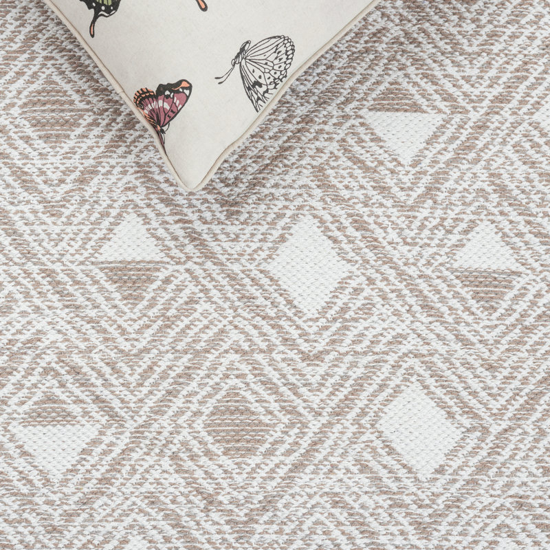 Pasha Hand Woven Performance Geometric Rug, Rectangle 5' x 8'