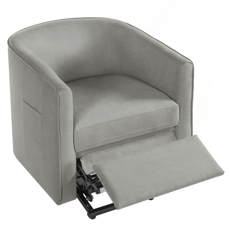 Power Lift Recliner Barrel Shape Recliner Chair Lift Assist Reclining Chair Electric Lift Chair With Footrest And Side Pocket For Seniors