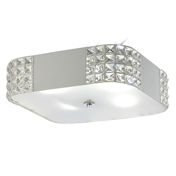 Vanburen Crystal & Glass Flush Mount