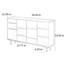 Bibliothèque standard H 33,85 "x l 59,05"