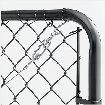 Chain Link Fence Gate Fit 2.2-6 x 6 ft Adjustable Garden Gate Posts Not Included