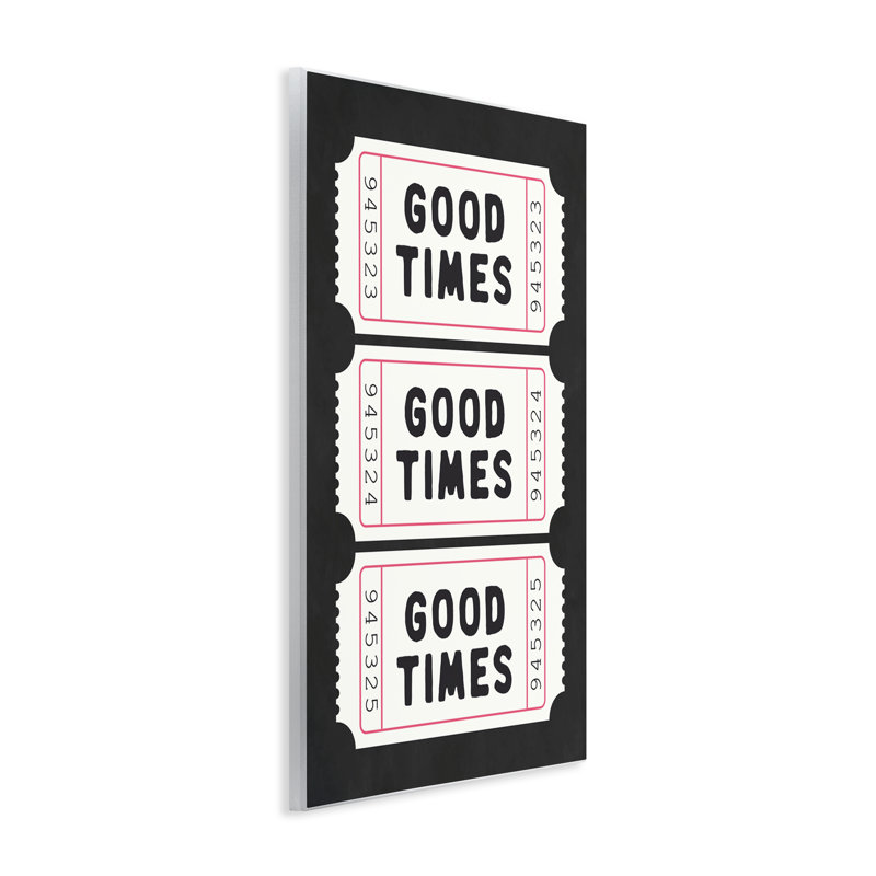 Plaque murale Good Times, H 19 po x l 13 po