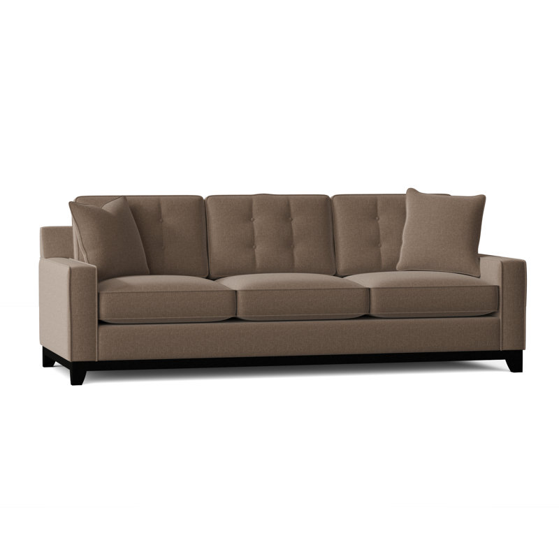 Carollton Upholstered 93'' Sofa, Napa Taupe Chenille