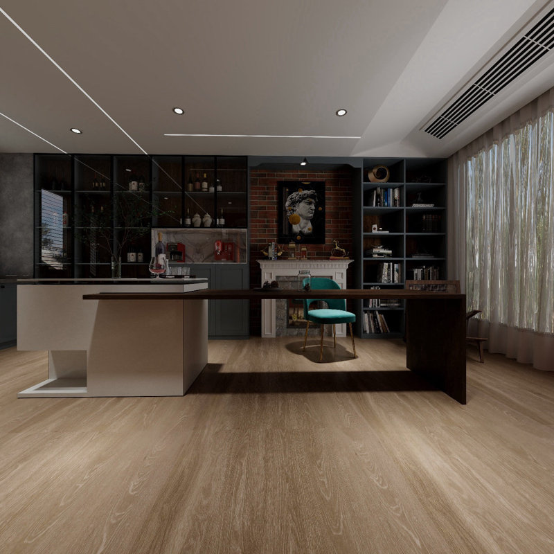 Madison 9" x 60" x 8mm/28mil Waterproof Luxury Vinyl Plank Flooring, Canyon Creamy Oak