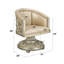 Fauteuil pivotant orné