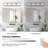 Rahmone LED Bathroom Vanity Light, High Transmittance and Dimmable with 270° Rotatable Head-714376465-714376466-708848088