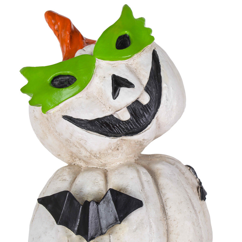 Jack-O-Lantern Halloween blanc empilé The Holiday Aisle® 47 po