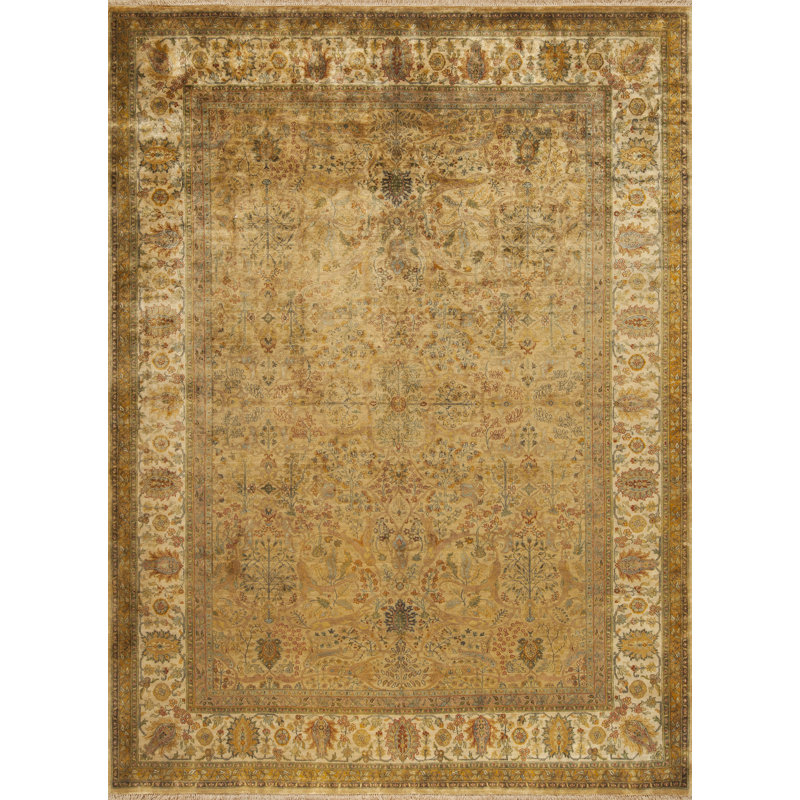 Golden Age II Collection One-of-a-Kind 9.1 X 12.1 Hand Knotted Area Rug