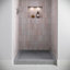 Base de douche en alcôve en acrylique gris mat 36 po x 36 po avec drain central Streamline-118934331