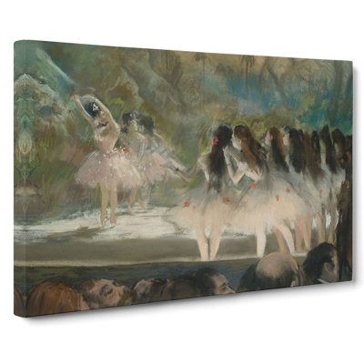 Ballet At The Paris Opera by Edgar Degas - Wrapped Canvas Painting