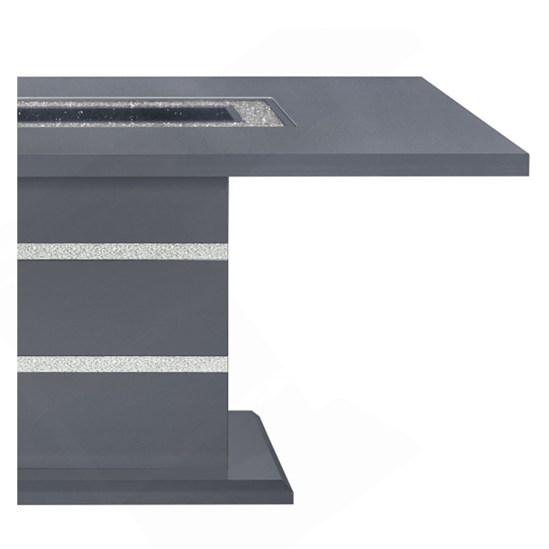 Table à manger ARIYA DARK GREY, Gris