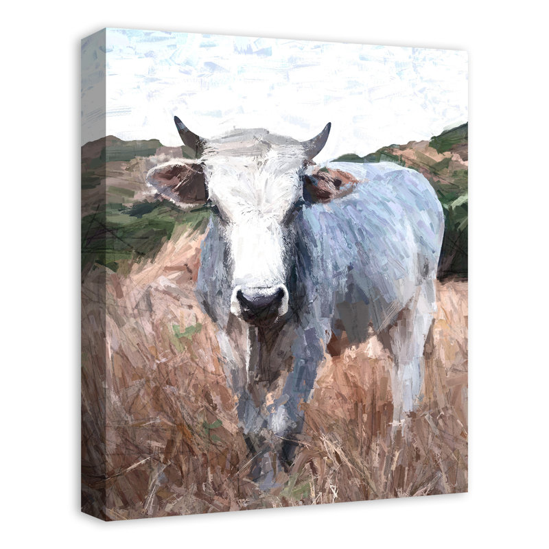 Vache - sans cadre, reproduction d'art sur toile