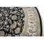 Tapis floral crème / noir / ivoire en laine noué à la main Floral-66149195