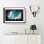Curve Of The Ocean Wave - Single Picture Frame Print on MDF-56916686-56916687