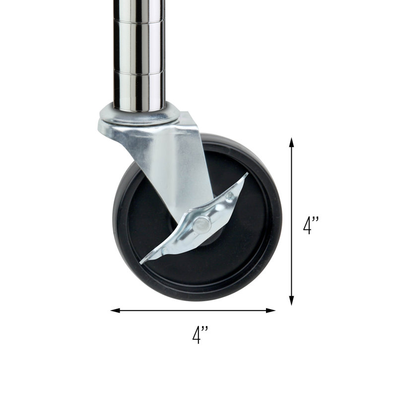 4" Shelving Casters