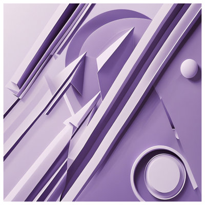 Purple Geometric Shapes Shower Curtains Extra Long