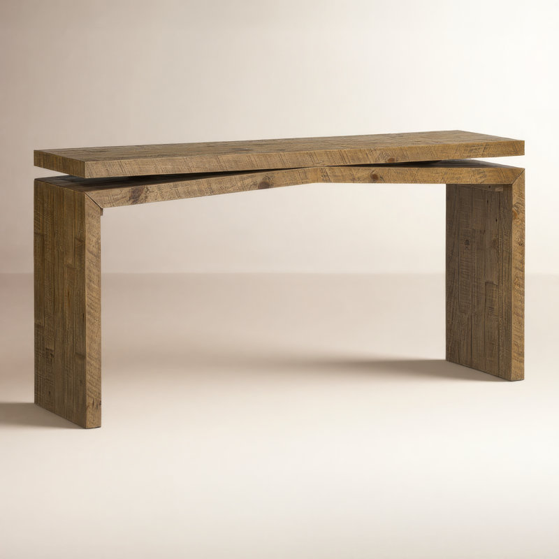 Matthes Solid Wood Console Table, Sierra Rustic Natural, 30.75" H x 60" W x 15" D