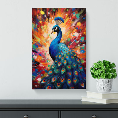 Peacock Abstract No.2 - No Frame Print