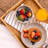 YANGQIHOME Handwoven Rattan Serving Tray with Handles for Coffee Table,Kitchen Counter Decor