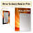 Luxton Orange Abstract Warm Fractal Design I - Fractals Unique Wall Mirror Decor, Modern Large Mirror, Printed Metal Art-1506052240