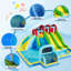 Kids Inflatable Bounce House with 3 Water Slides – Backyard Play Centre for Ages 3+