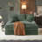 Contemporary Double Sleeper Sofa, Comfortable Cloud Couch With Square Armrests-2082471838