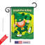 Drapeau de jardin vertical décoratif à double face 13 po x 18,5 po irish pour une journée spring st patrick