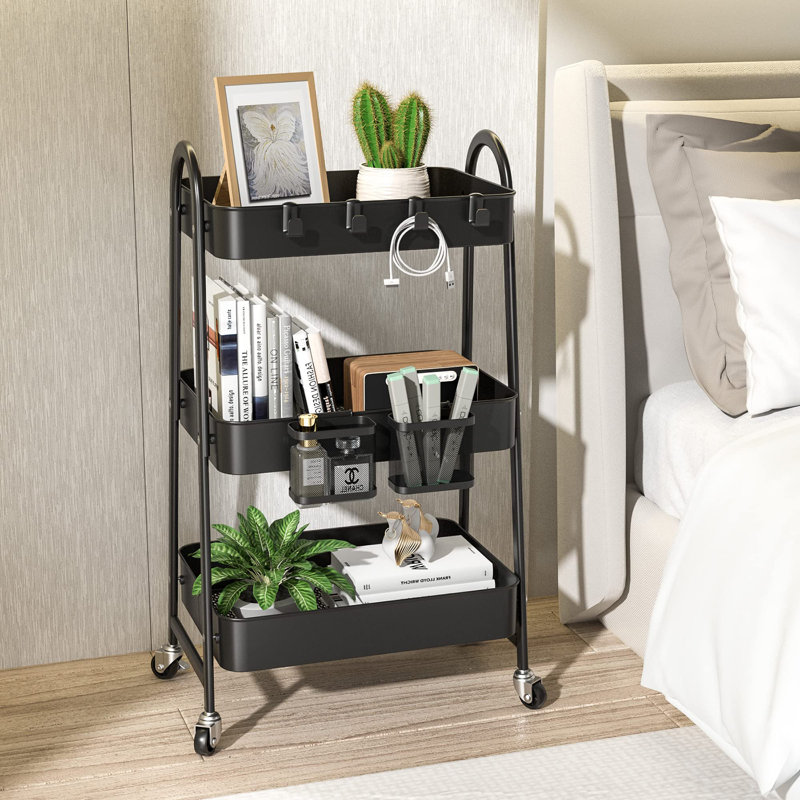 Chariot H 31,26 po x l 17,52 po, Noir