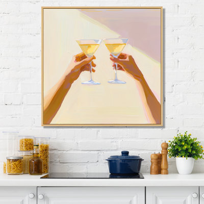 «Mansell Martini Cocktail Drink Friends III», art mural liqueur