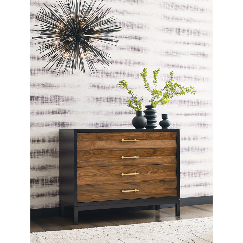 BACKBAY ACCENT CHEST, Walnut/Black