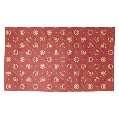 Rouge Tapis décoratif phases de lune