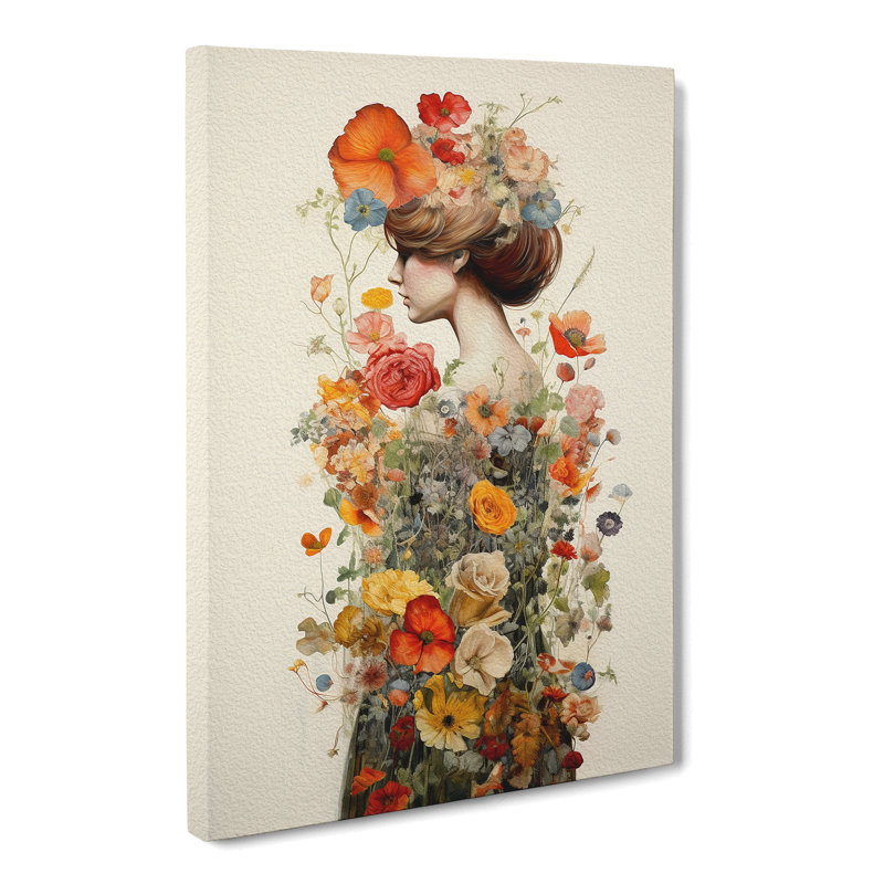 Wildflowers Victorian - No Frame Print, 50cm H x 35cm W x 3cm D