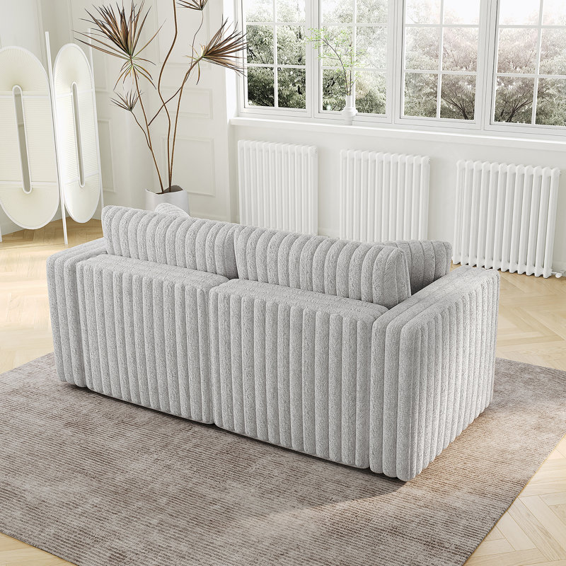 Canapé modulaire confortable pour 2 personnes avec rangement pratique et design élégant