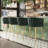 Set of 2 Counter Height Bar Stools, 26 Inch Modern Mid-Century Inspired with Backs & Metal Legs for Contemporary Kitchen Island or Bar-1524790658