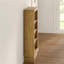 Recdo 138.5 cm H x 75 cm W Solid Wood Standard Bookcase