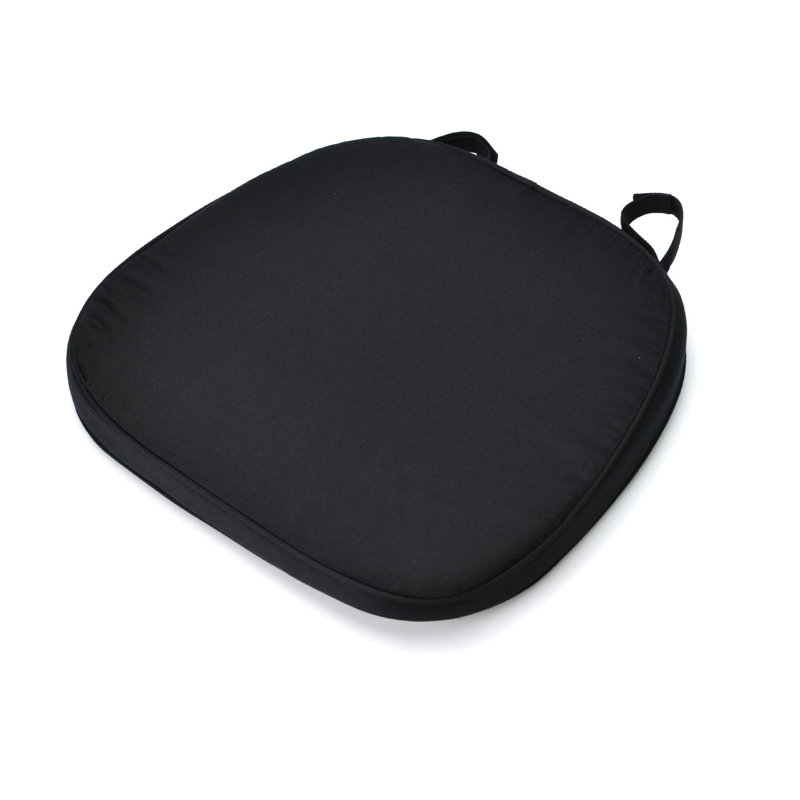Coussin de chaise Cliffland, Noir