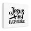 Jesus My Everything Cross - Wrapped Canvas Print-998830323