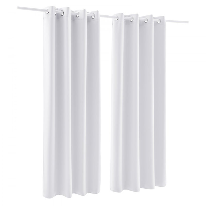 2 Set Blackout Curtain Grommet Window Panel Thermal Insulated Drapes 52x84 inch