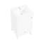 Meuble-lavabo de 20 po avec lavabo - Finition de l'armoire blanche et options de rangement Armoire en céramique, fermeture silencieuse spacieuse-1371367290