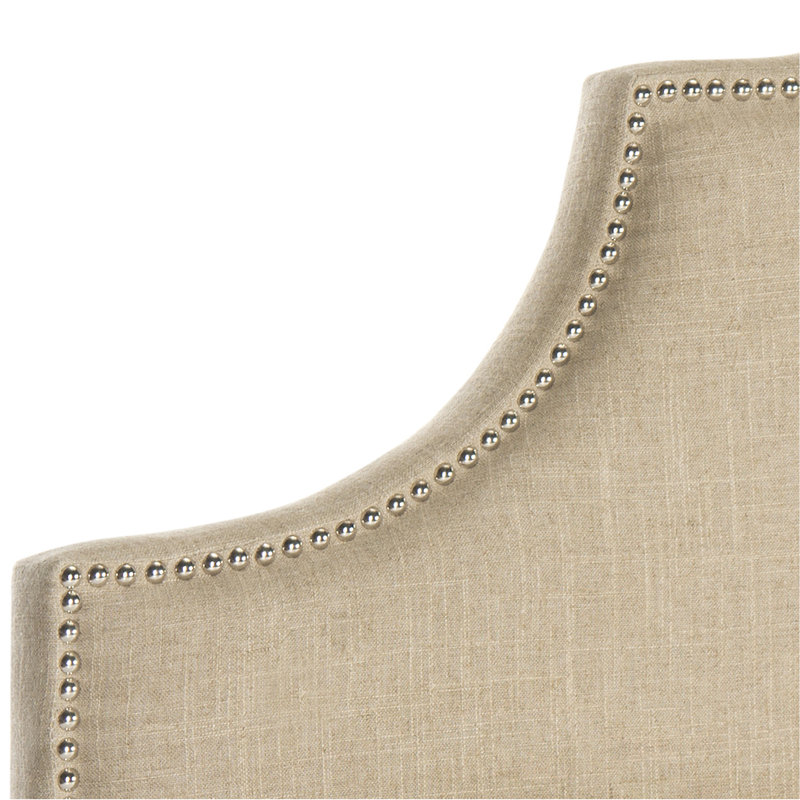 Caswell Upholstered Headboard, Queen, Hemp, Linen