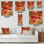 Horloge murale Blossoming Poppies IV-2014251497