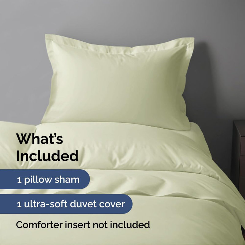 Premium 3-Piece Duvet Cover Set - Hotel Quality Soft & Cooling Comforter Cover With Zipper & Matching Pillowcases, Twin
