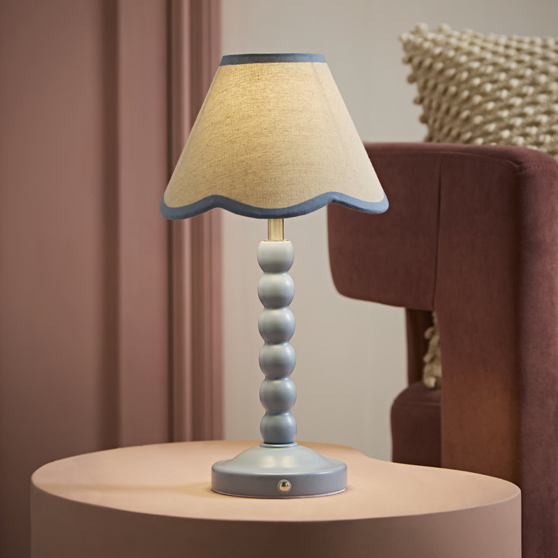 Wood Lamp, Powder Blue, Powder Blue, Yes