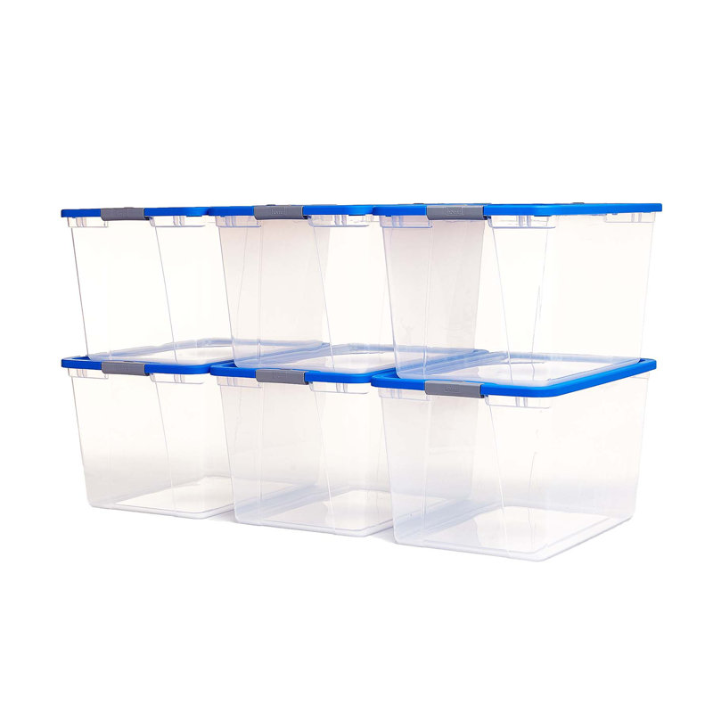 Homz Plastic Storage Tub & Tote